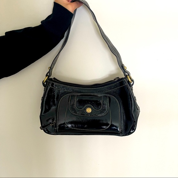 Unused y2k style contrast stitch shoulder bag